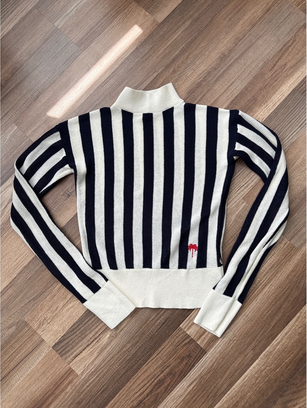 Scotch & Soda Maison Scotch Striped Knit Sweater Women's XS Mock Neck Cropped